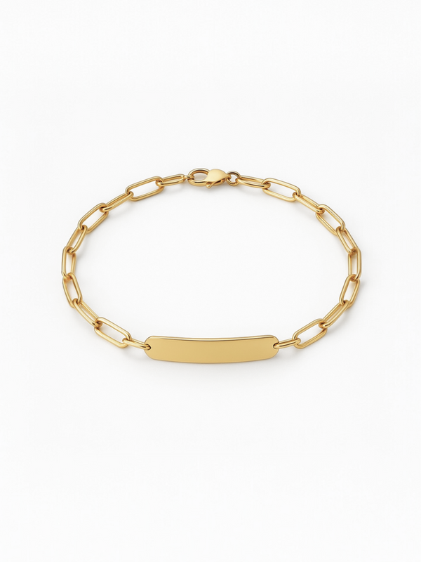 Bracelet Memory - Argent Blanc Plaqué Or