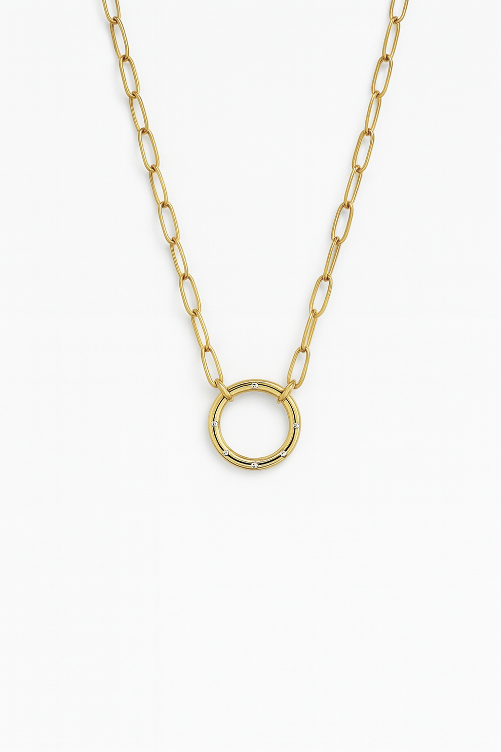 Collier Diamant - Argent Blanc Plaqué Or