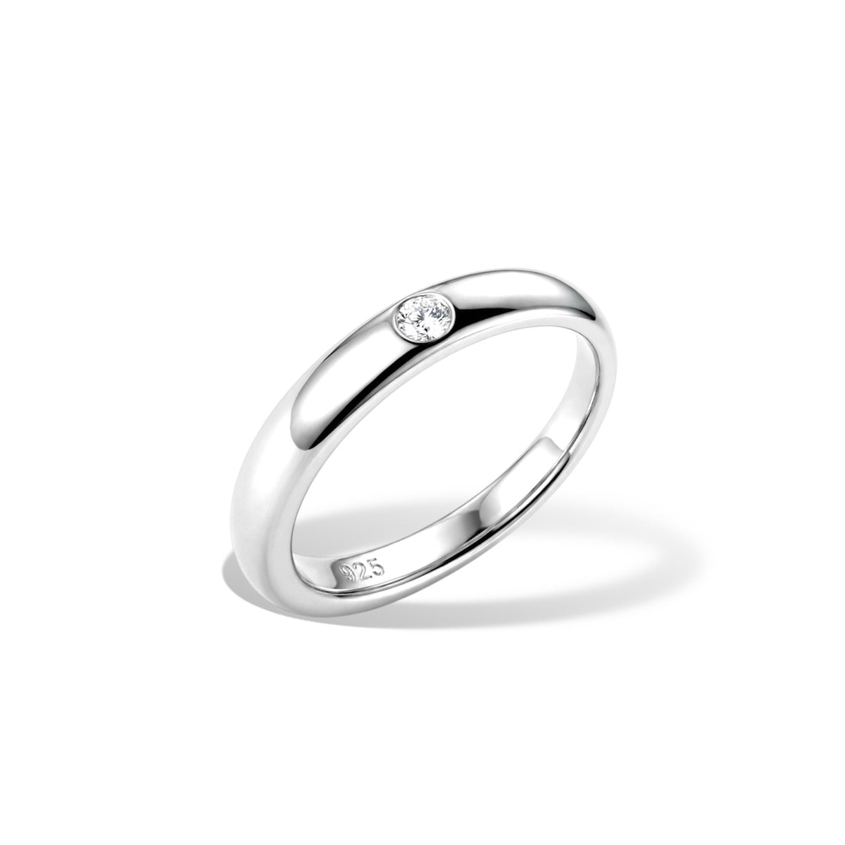 Bague Alliance Diamant - Argent Blanc