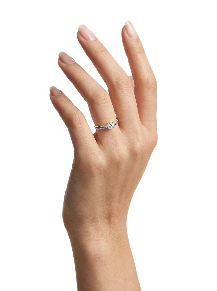 Angelica Ring - White Silver