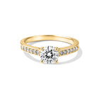 Bague Solitaire Diamant - Argent Blanc