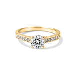 Bague Solitaire Diamant - Argent Blanc