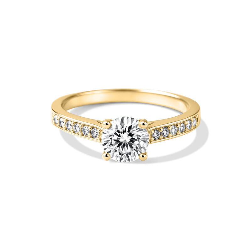Bague Solitaire Diamant - Argent Blanc