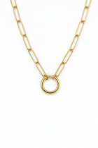 Collier Latché Trombone - Argent Blanc Plaqué Or