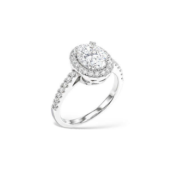 Cinderella Ring - White Silver
