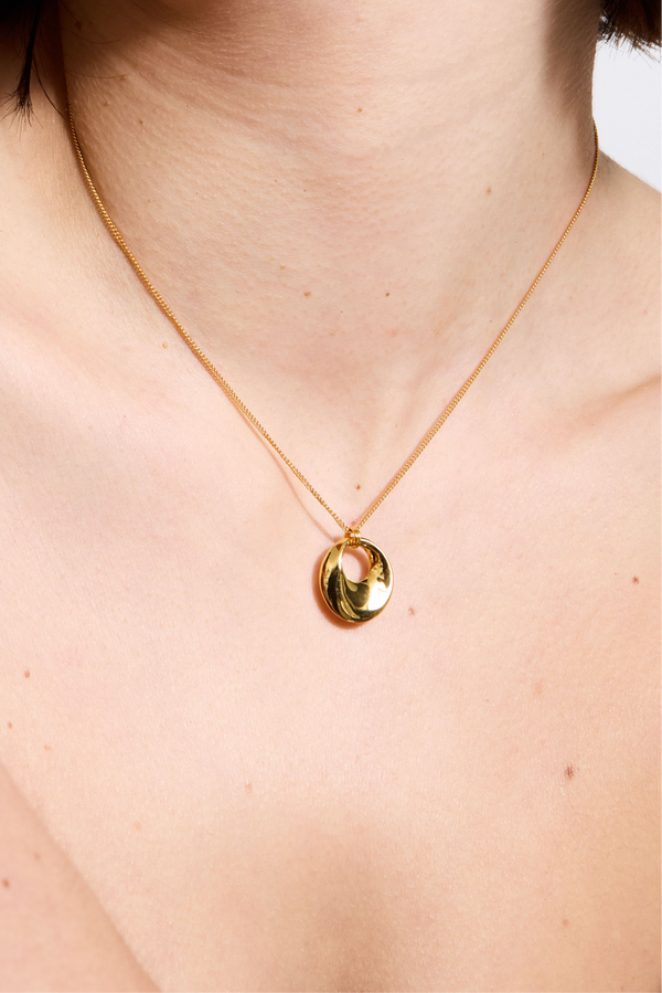 Collier Ombrelle - Argent Blanc Plaqué Or