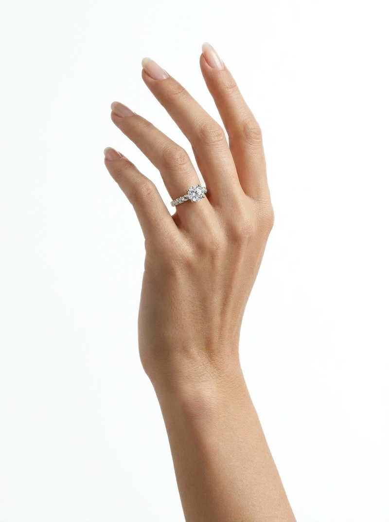 Bague Eternity - Argent Blanc
