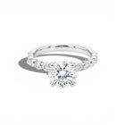 Gala Diamond Ring - White Silver