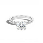 Gala Diamond Ring - White Silver