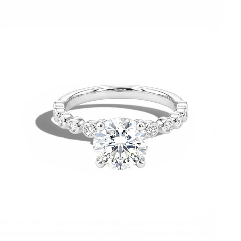 Gala Diamond Ring - White Silver