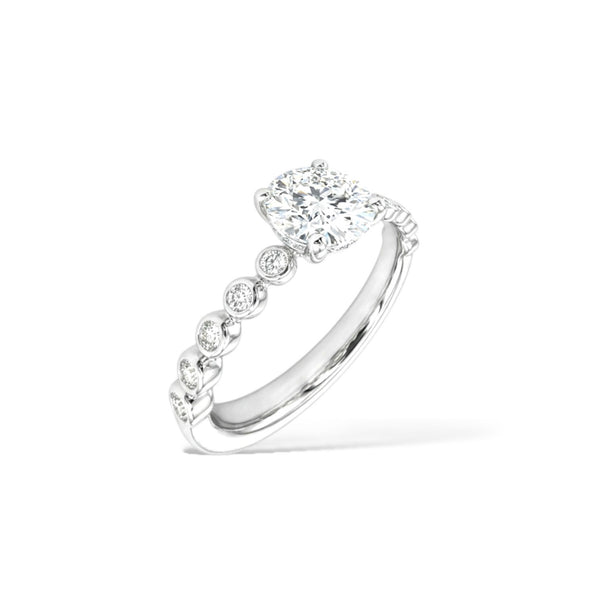 Gala Diamond Ring - White Silver