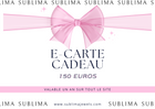 E-CARTE CADEAU À PARTIR DE 25€