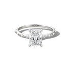 Hilton Square Ring - White Silver
