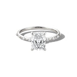 Hilton Square Ring - White Silver