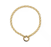 Bracelet Latché - Argent Blanc Plaqué Or