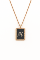 Collier Signature - Argent Blanc Plaqué Or