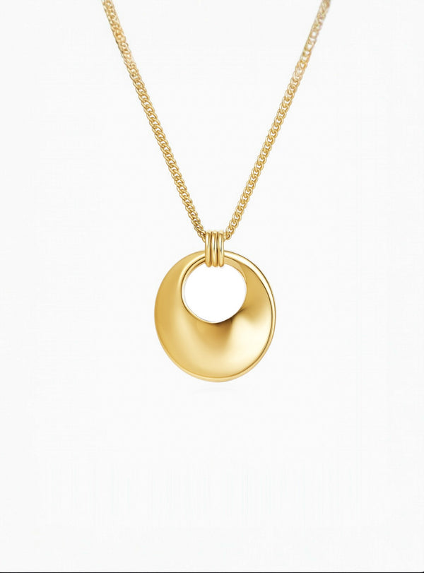 Collier Ombrelle - Argent Blanc Plaqué Or