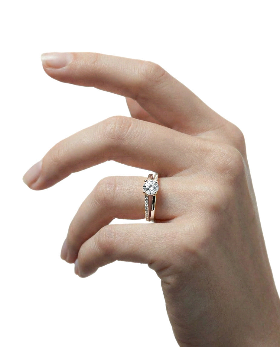 Bague Lyca - Argent Blanc