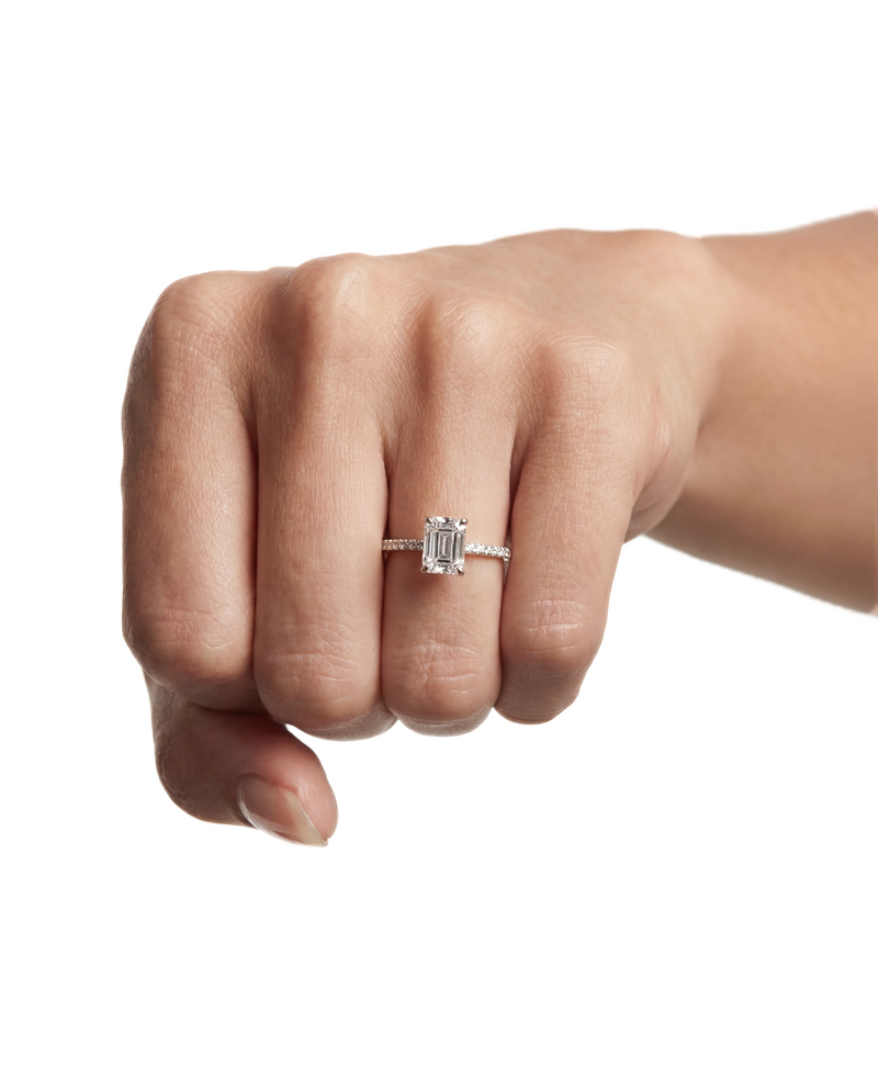 Bague Mini Yara - Argent Blanc