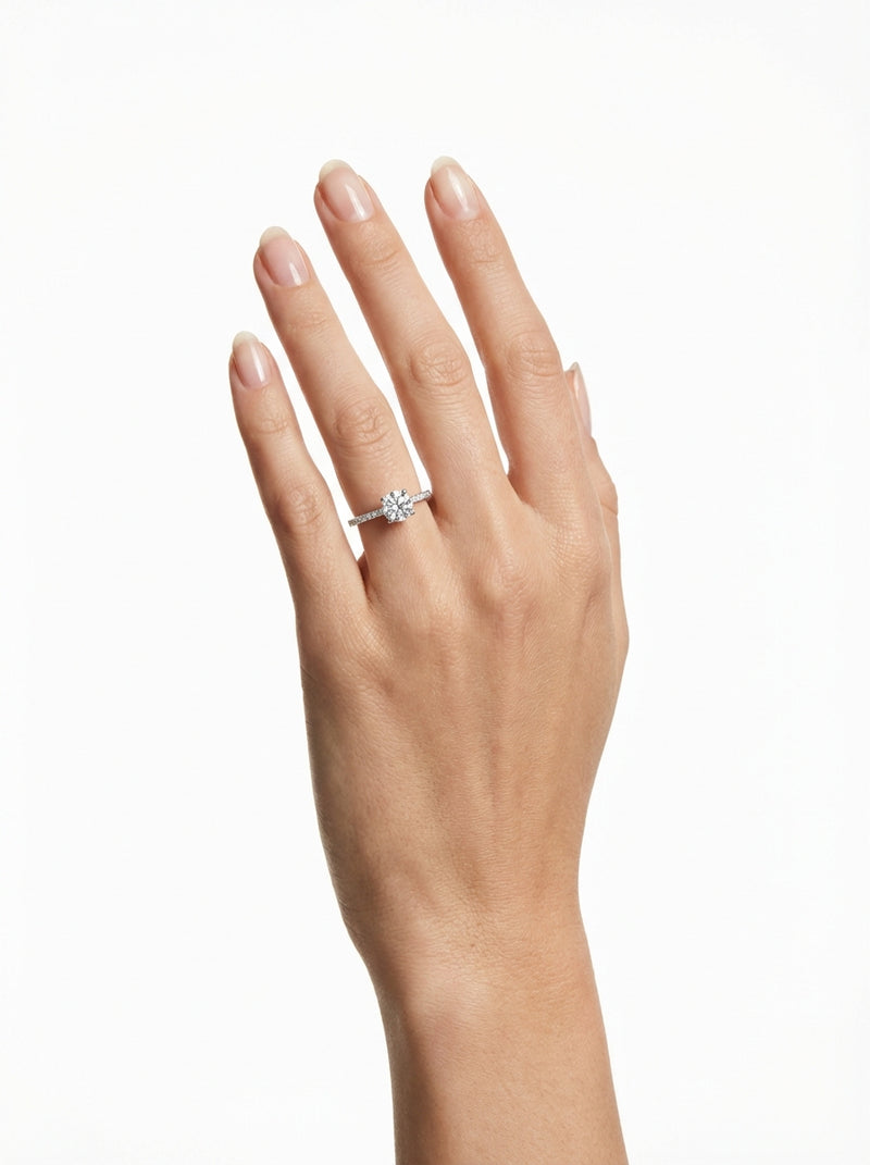 Bague Amora - Argent Blanc