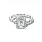 Marquise-Ring - Weißgold