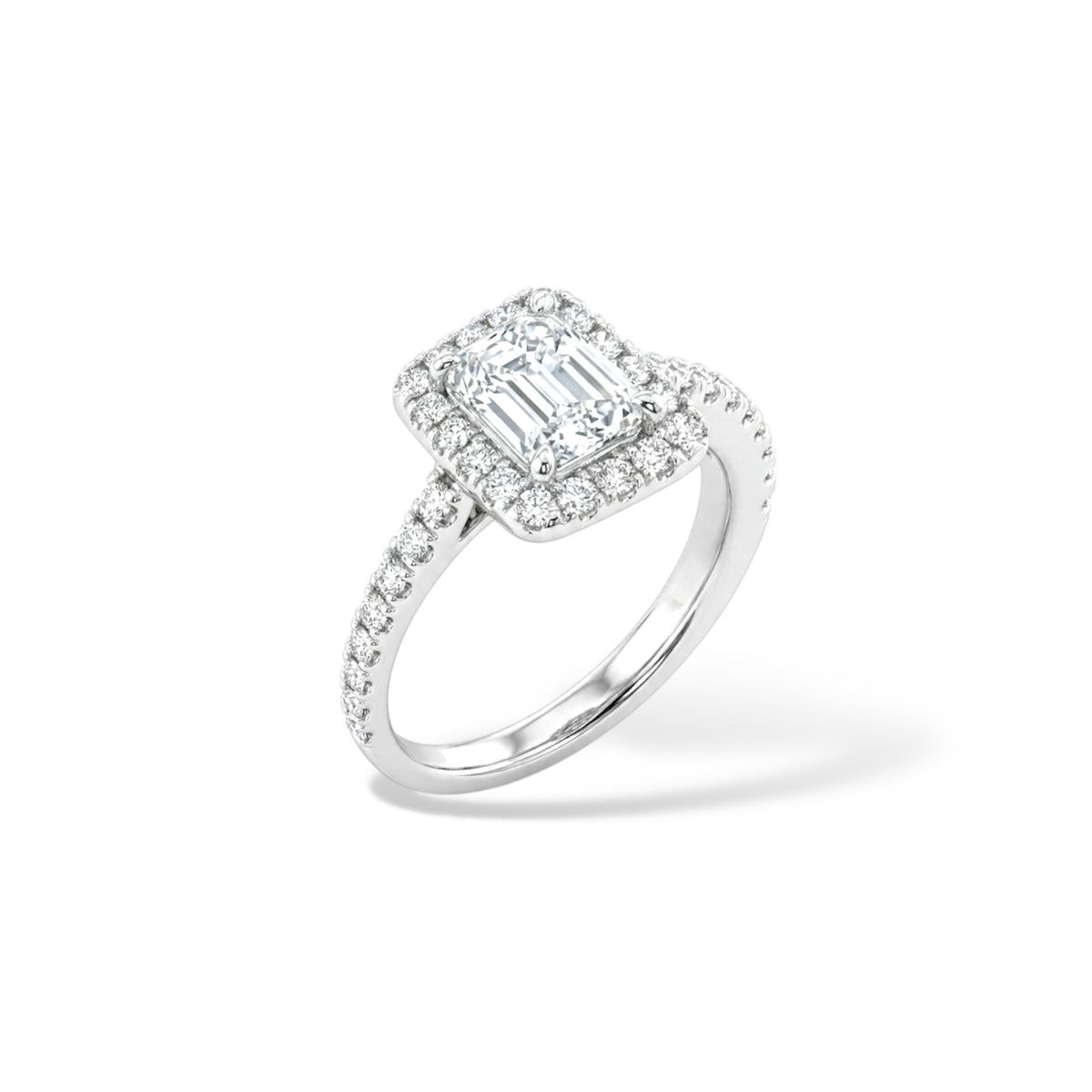 Marquise-Ring - Weißgold