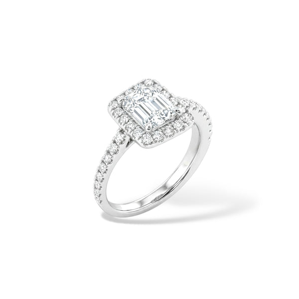 Marquise-Ring - Weißgold
