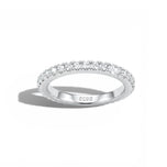 Bague Mate 1 - Argent Blanc