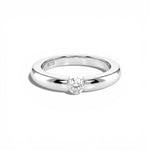 Bague Mini Alliance Diamant - Argent Blanc