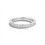 Bague Pave Mate - Argent Blanc