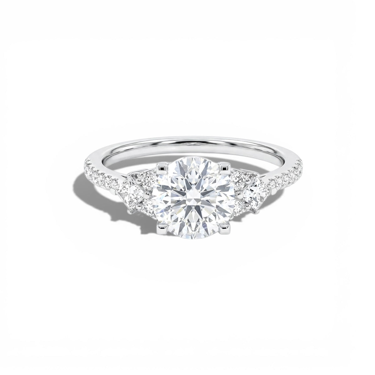 Bague Petite Paris - Argent Blanc