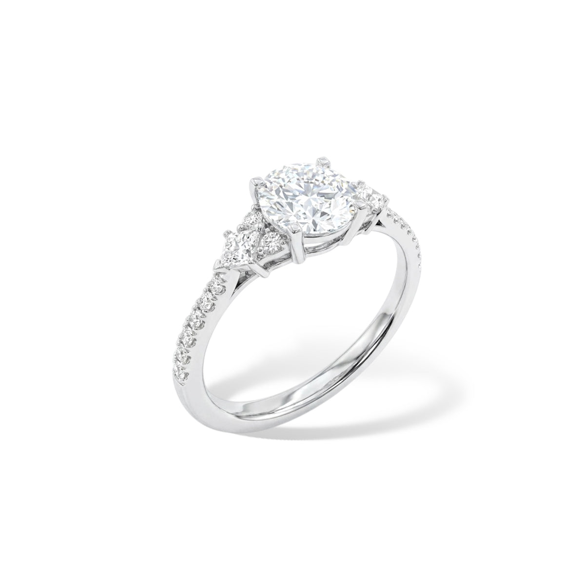Bague Petite Paris - Argent Blanc