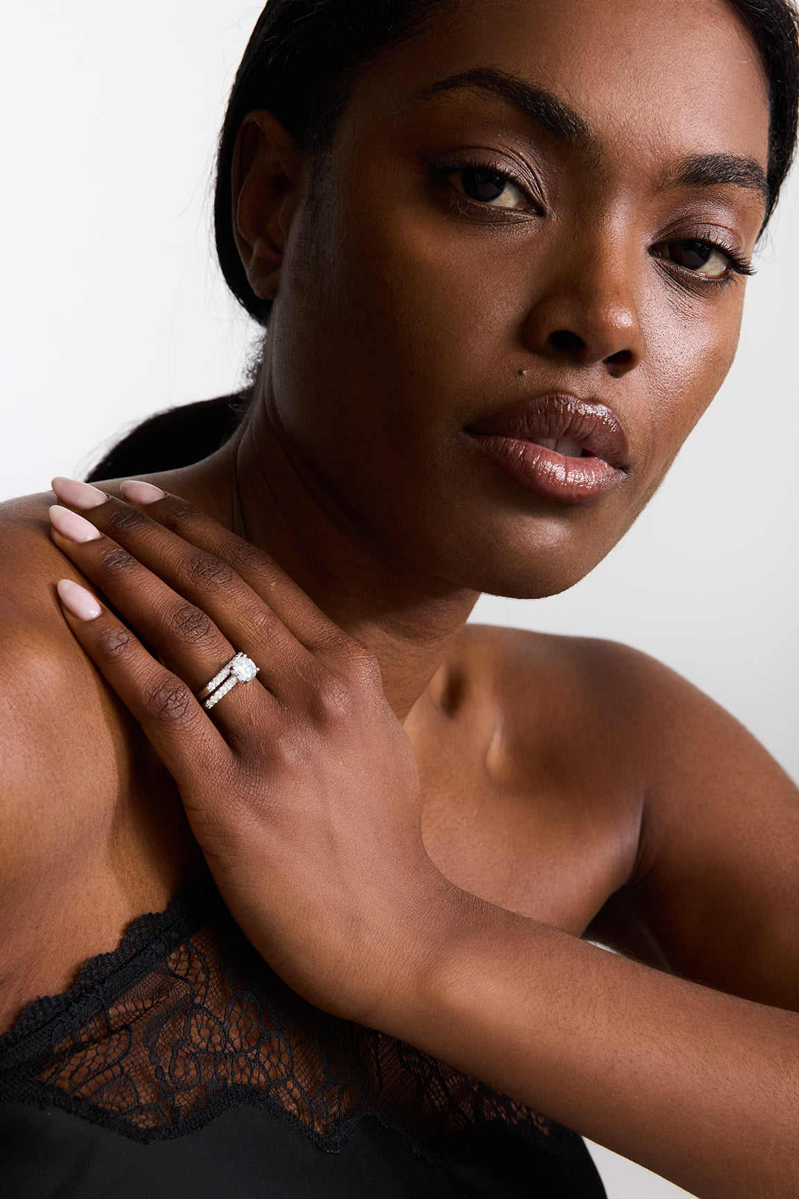 Bague Symphonie (Duo) - Argent Blanc