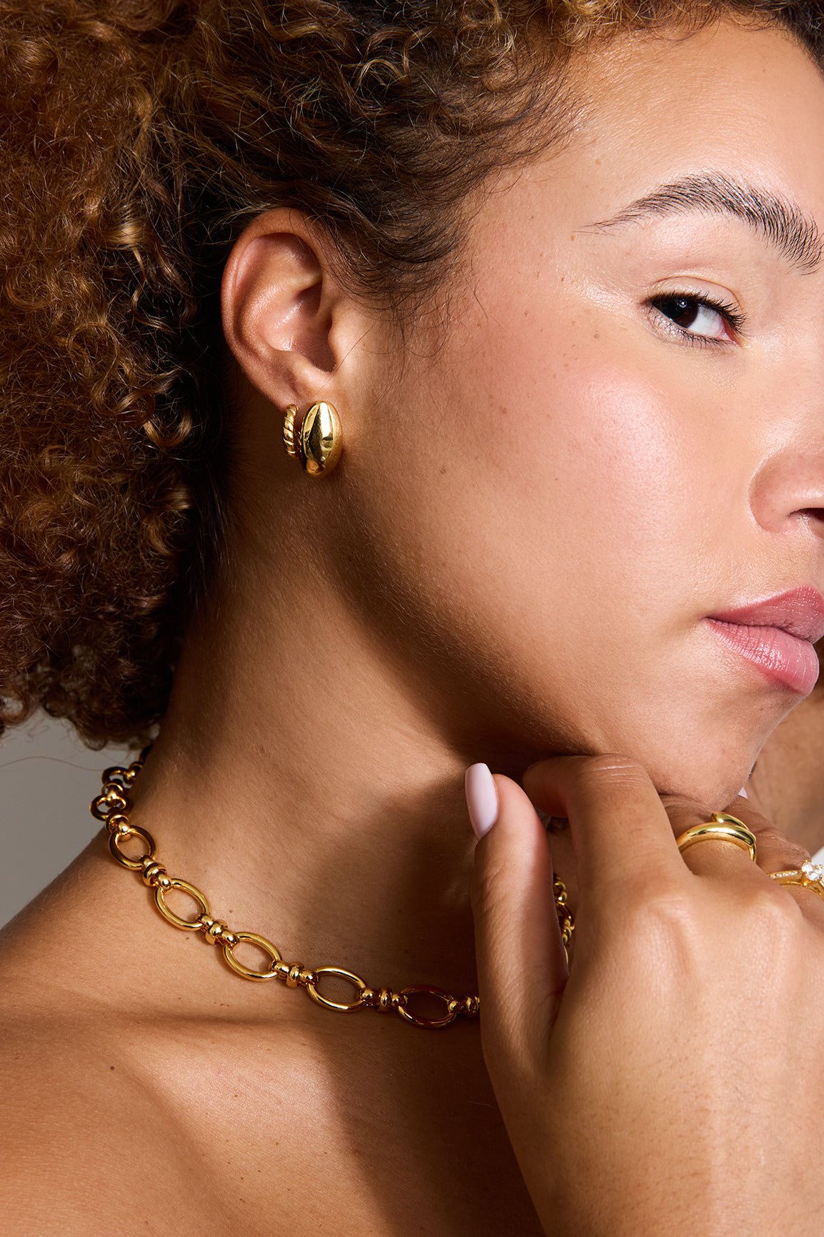 Liaison Necklace - White Gold Plated Silver