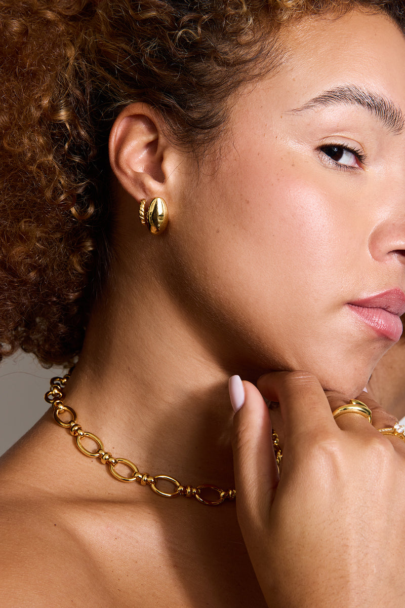 Liaison Necklace - White Gold Plated Silver