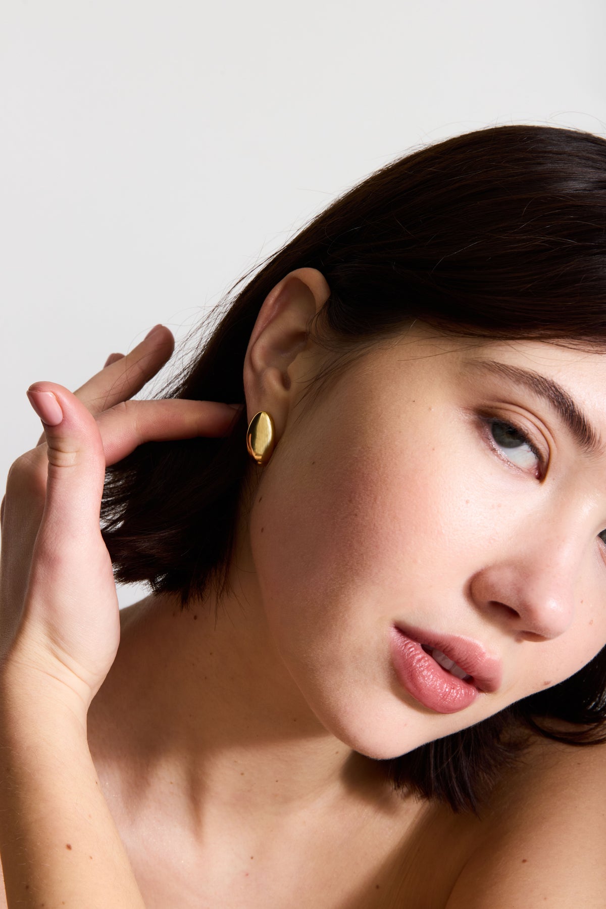 Boucles Hélios - Argent Blanc Plaqué Or