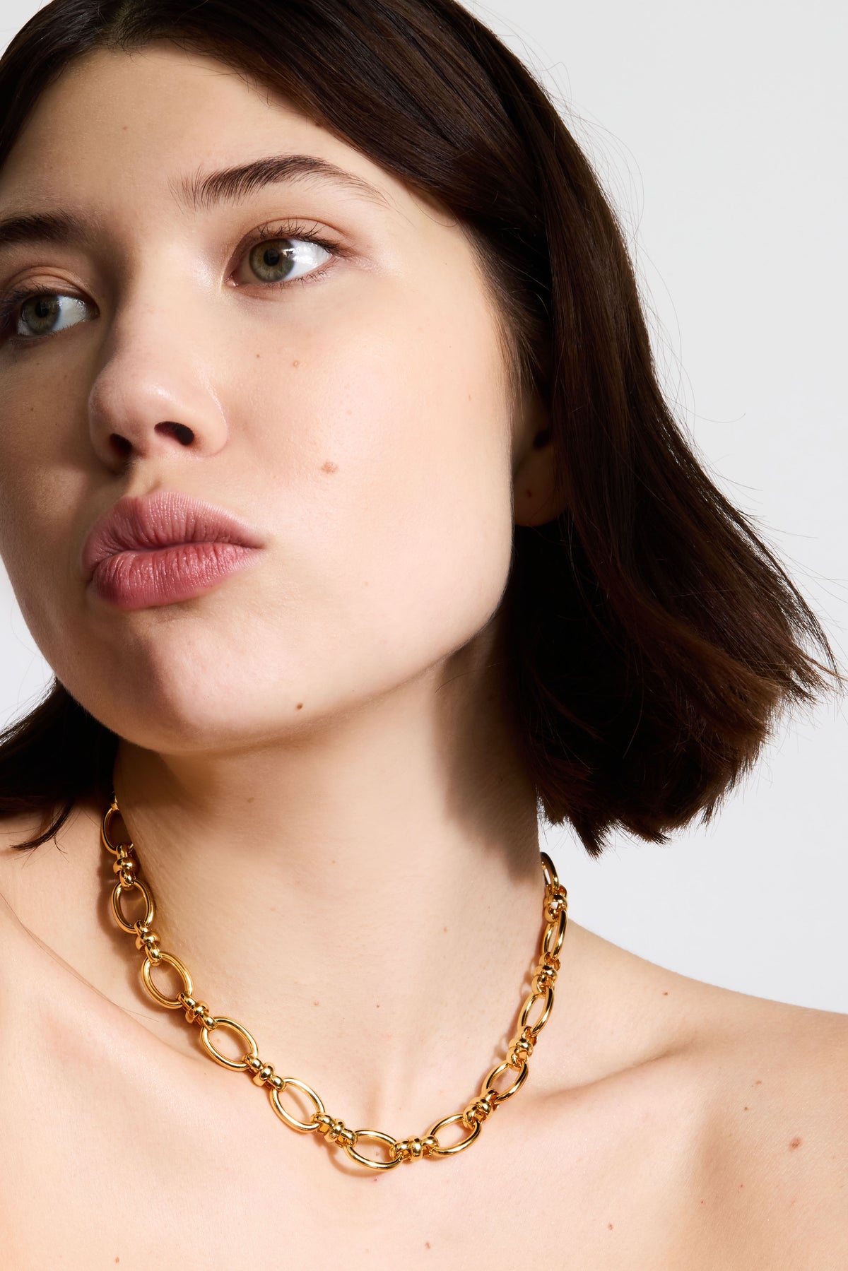 Liaison Necklace - White Gold Plated Silver
