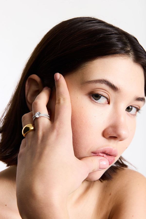 Bague Millenia - Argent Blanc