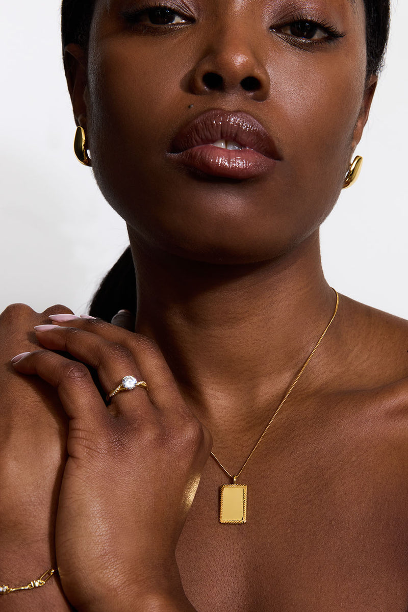 Mini Allure Ring - White Silver
