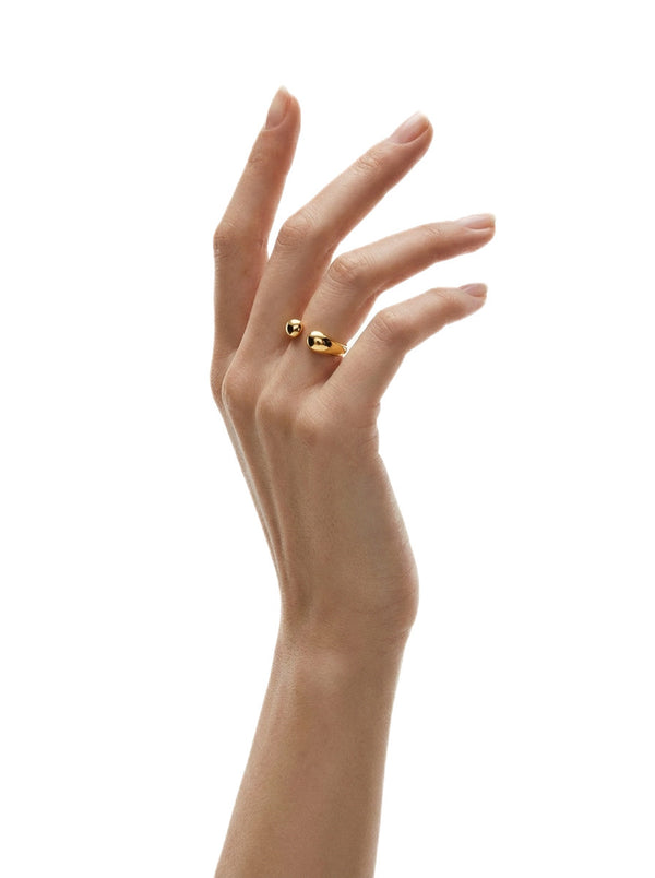 Bague Sienna (Ajustable) - Argent Blanc
