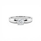 Bague Solitaire Dalida - Argent Blanc