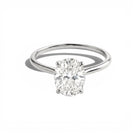 Bague Solitaire Gema - Argent Blanc