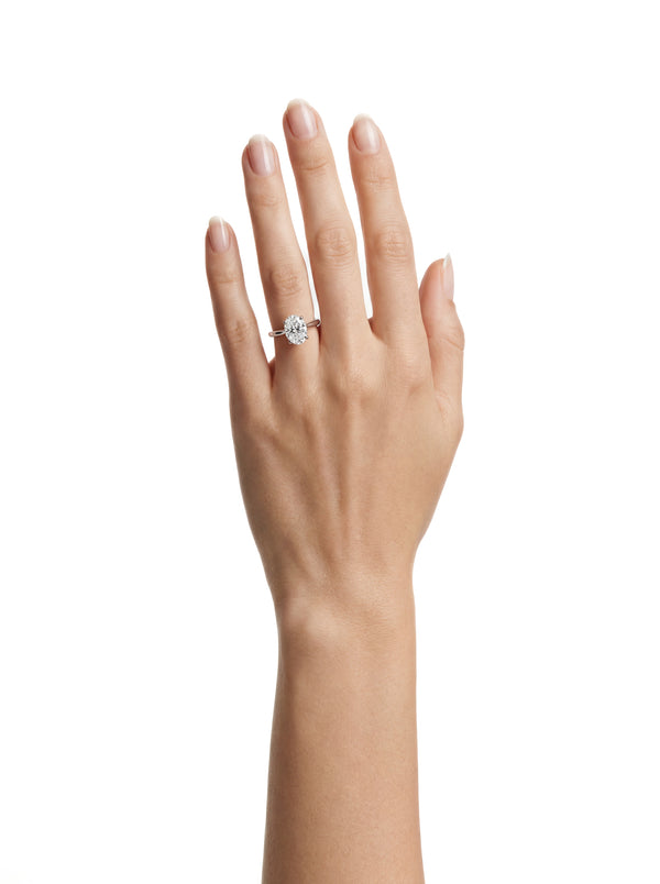 Bague Solitaire Gema - Argent Blanc