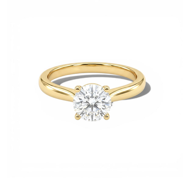 Bague Solitaire Idylla - Plaqué Or 18k