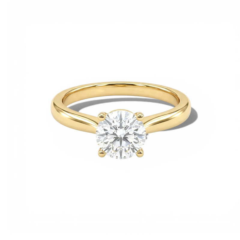 Bague Solitaire Idylla - Plaqué Or 18k