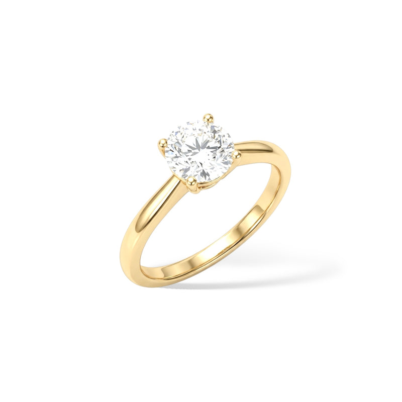 Bague Solitaire Idylla - Plaqué Or 18k