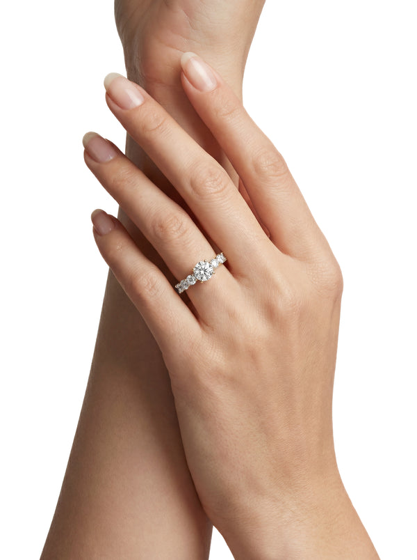 Sublim Halo Ring - White Silver
