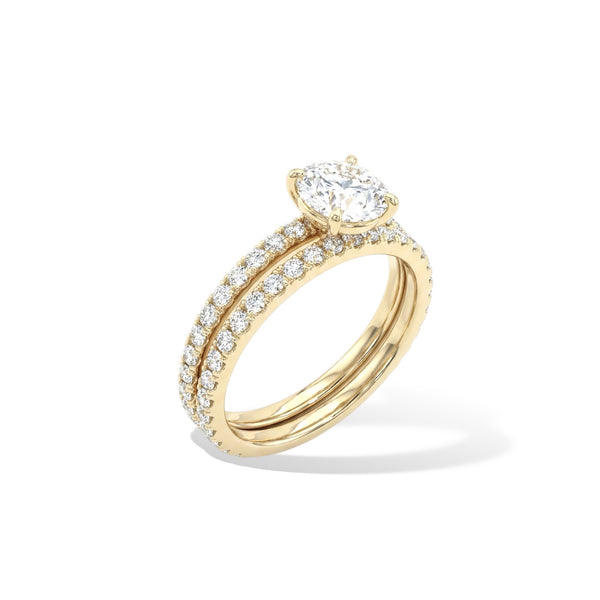 Bague Symphonie (Duo) - Argent Blanc
