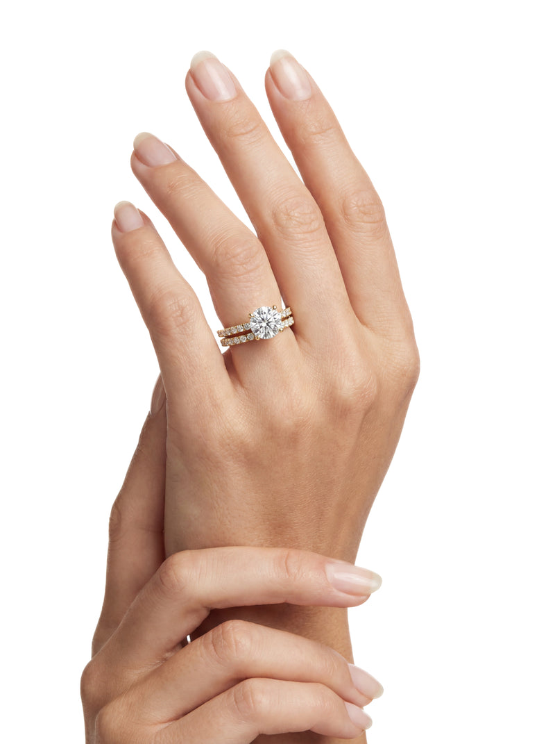 Bague Symphonie (Duo) - Argent Blanc