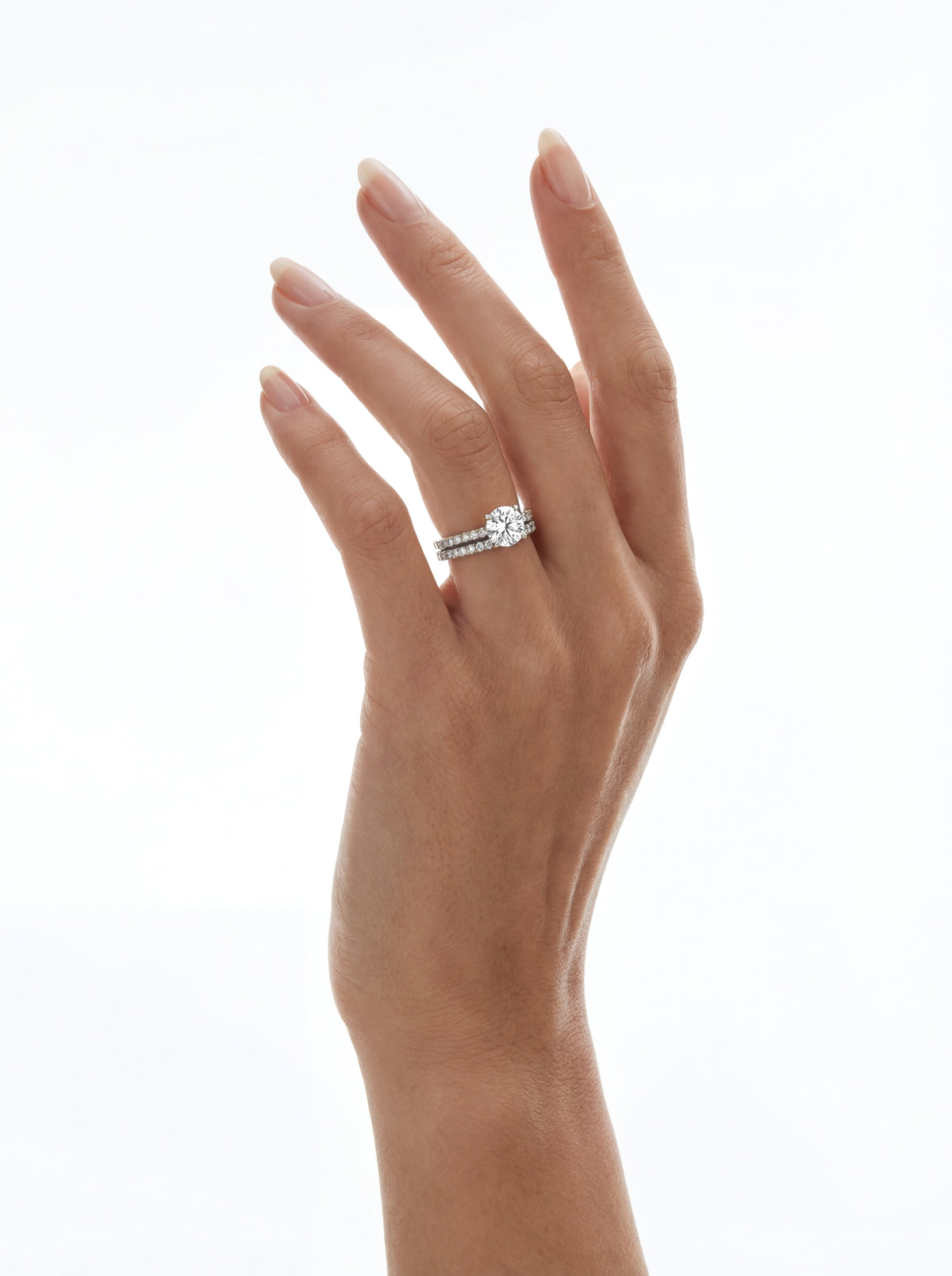 Bague Symphonie (Duo) - Argent Blanc